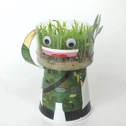 캐릭터(군인)잔디인형