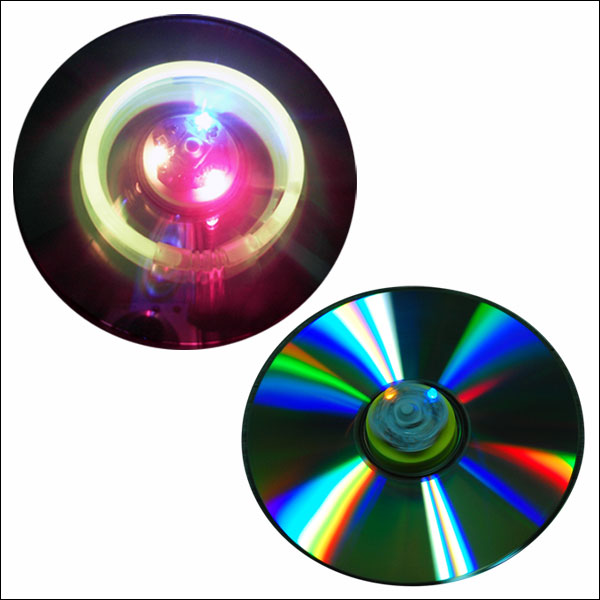 3색 LED CD팽이 / 3색 LED UFO CD팽이(1인용/5인용)