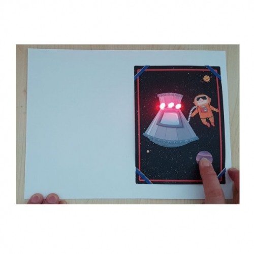 LED 창의 우주인 카드 만들기(5인세트 / 개별포장)