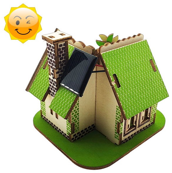 3D 입체퍼즐 나무 태양광 주택