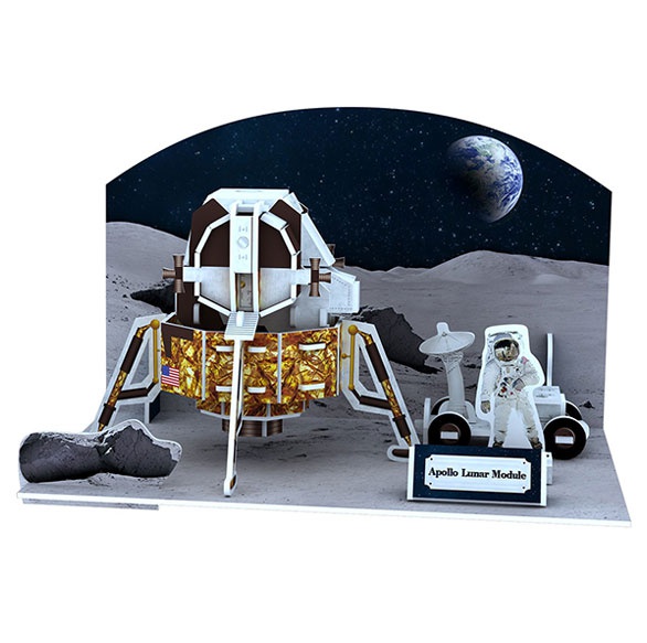 3D 입체퍼즐 아폴로 달 탐사선(45pcs)