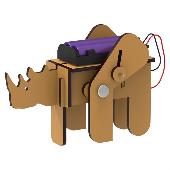 DIY 코뿔소 4족 로봇