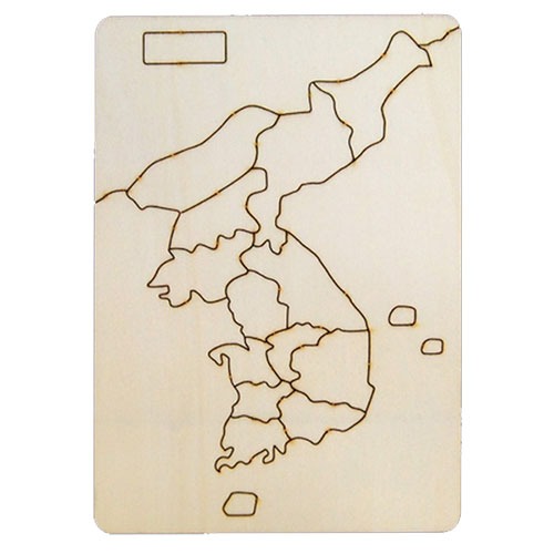 한국지도나무퍼즐