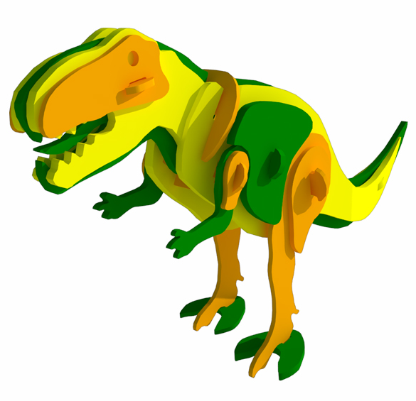 EVA 대형 공룡 티라오사우루스 만들기