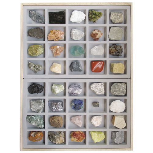 암석, 광물 표본(40종)