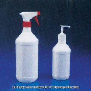 Kartell® HDPE Spray Bottle 1000㎖&amp; HDPE-PP Dispensing Bottle 500㎖HDPE 분무기 &amp; HDPE-PP 디스펜싱 바틀, 원통형, -50℃~+105/120℃ 내열 