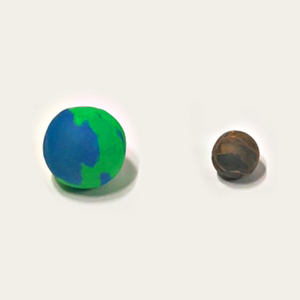 점토로 만드는 지구와 달의 모형 만들기(5인세트)