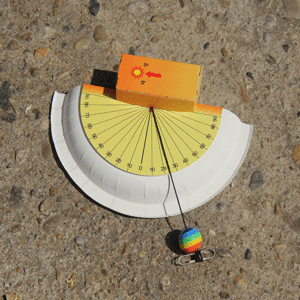 종이접시 태양의 고도측정기만들기(5인세트)