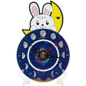 토끼와 달의모양변화 시계(5인세트)