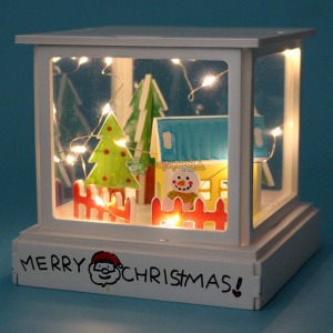 겨울풍경 크리스마스 조명등(LED형)(1인세트)