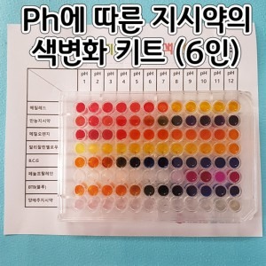 PH지시약에따른 색변화키트 (6인)