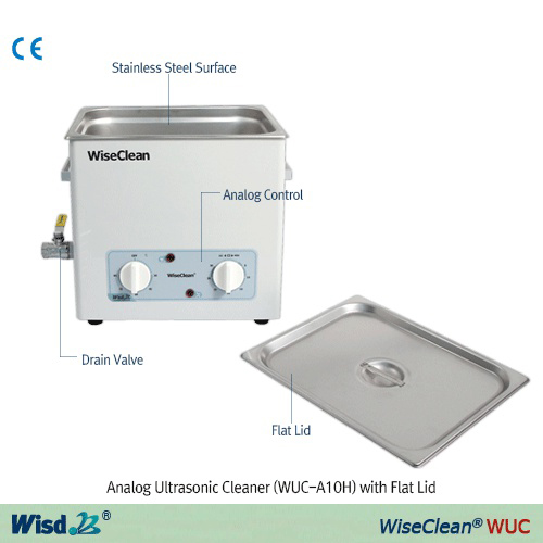 Analog Ultrasonic Cleaners, 초음파 세척기, 온도 및 시간 설정, 고효율, 다용도, 리드 포함 ▷Model No : WUC-A01H, WUC-A02H, WUC-A03H, WUC-A06H, WUC-A10H, WUC-A22H