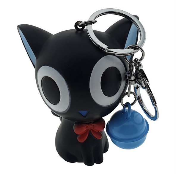 검은 고양이 방울 열쇠고리(키홀더)