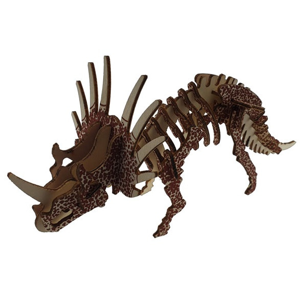 3D 입체 컬러퍼즐 대형 나무 공룡(스티라코사우루스-36pcs)