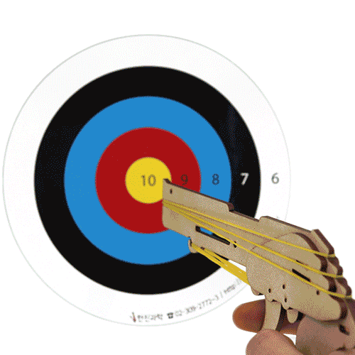 3연발 올림픽 사격놀이(나사조립식) / 고무줄 총 만들기(1인 세트)