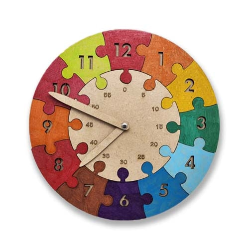 컬러링 시계 퍼즐 (4인 세트)
