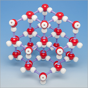 몰리모드 물 결정 (얼음 35 분자) 구조 모형