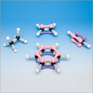 분자 오비탈 유기구조 분자모형 (벤젠, 에탄, 에텐, 에틴 공유결합)
