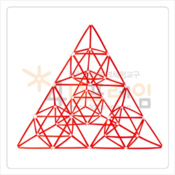 시에르핀스키 피라미드 (정삼각 2단계)