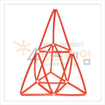 시에르핀스키 피라미드 (이등변 1단계)